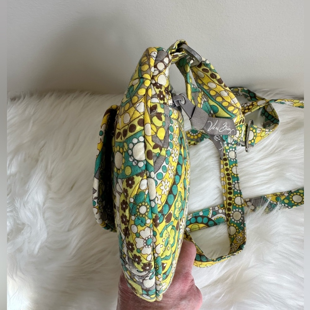 Vera Bradley Lizzy Lemon Parfait Yellow Crossbody Bag - Picture 7 of 16
